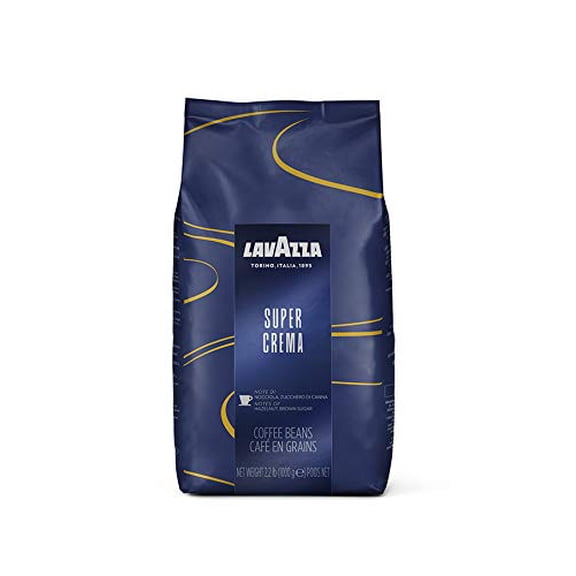 Lavazza Super Crema Espresso Beans - 2.2lb Bags (Case of 6)