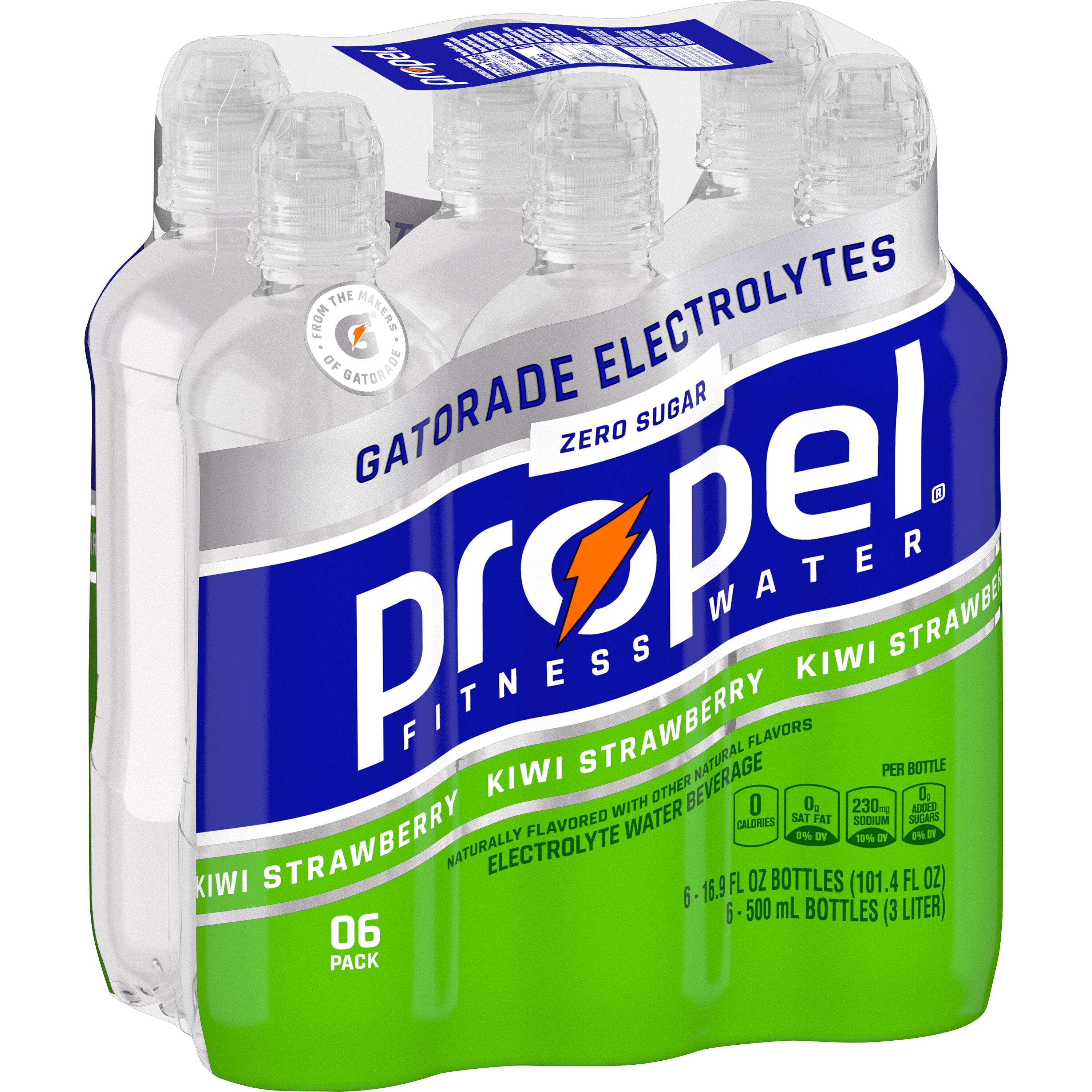 Propel Kiwi Strawberry Water, 16.9 fl oz, 6 Pack - Walmart.com