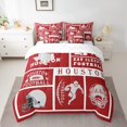thumbnail image 2 of Erosebridal Rugby Bedding Set Full Size 7 Piece Bed in A Bag Football Comforter Set Teens Super Soft All Season for Bedroom,Sports Fan Reversible Bed Sets, 2 of 5