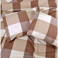 thumbnail image 2 of Home Soft Things Cotton Plaid Windowpane Check 3-piece Duvet Cover Set Buffalo Caramel 102" x 90", 2 of 5