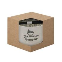 Enesco 6002424 Our Name is Mud “Ramen-Tic” Bowl, 5 Inches, White