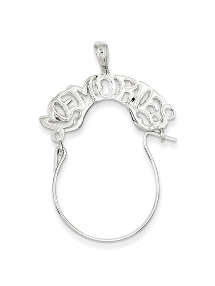 Sterling Silver Memories Charm Holder