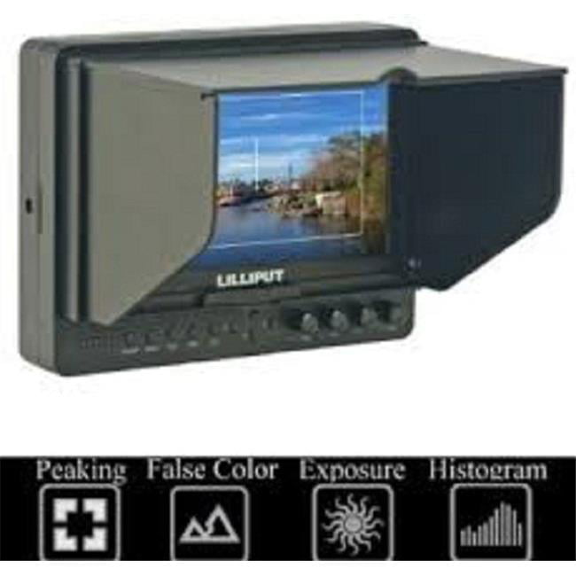 Lilliput 7" 665/O/P PEAKING Zebra Exposure Filter HDMI IN & OUT Monitor+mount 