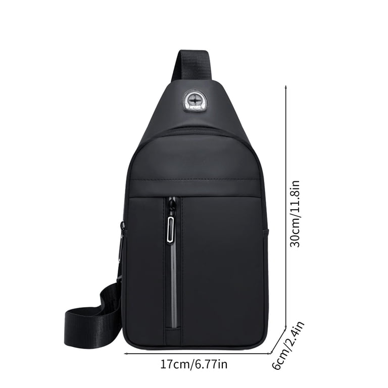Polyester Sling Backpack Crossbody Daypack with Headphone Hole Amazon.com | FANDARE Women Sling Bag Small Backpack with  main image 3