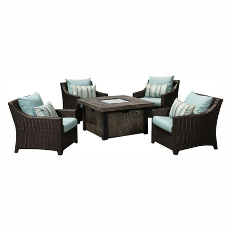 DISCONTINUED BY VENDOR 08 02 Deco 5pc Fire Chat Set - Bliss Blue by RST Brands