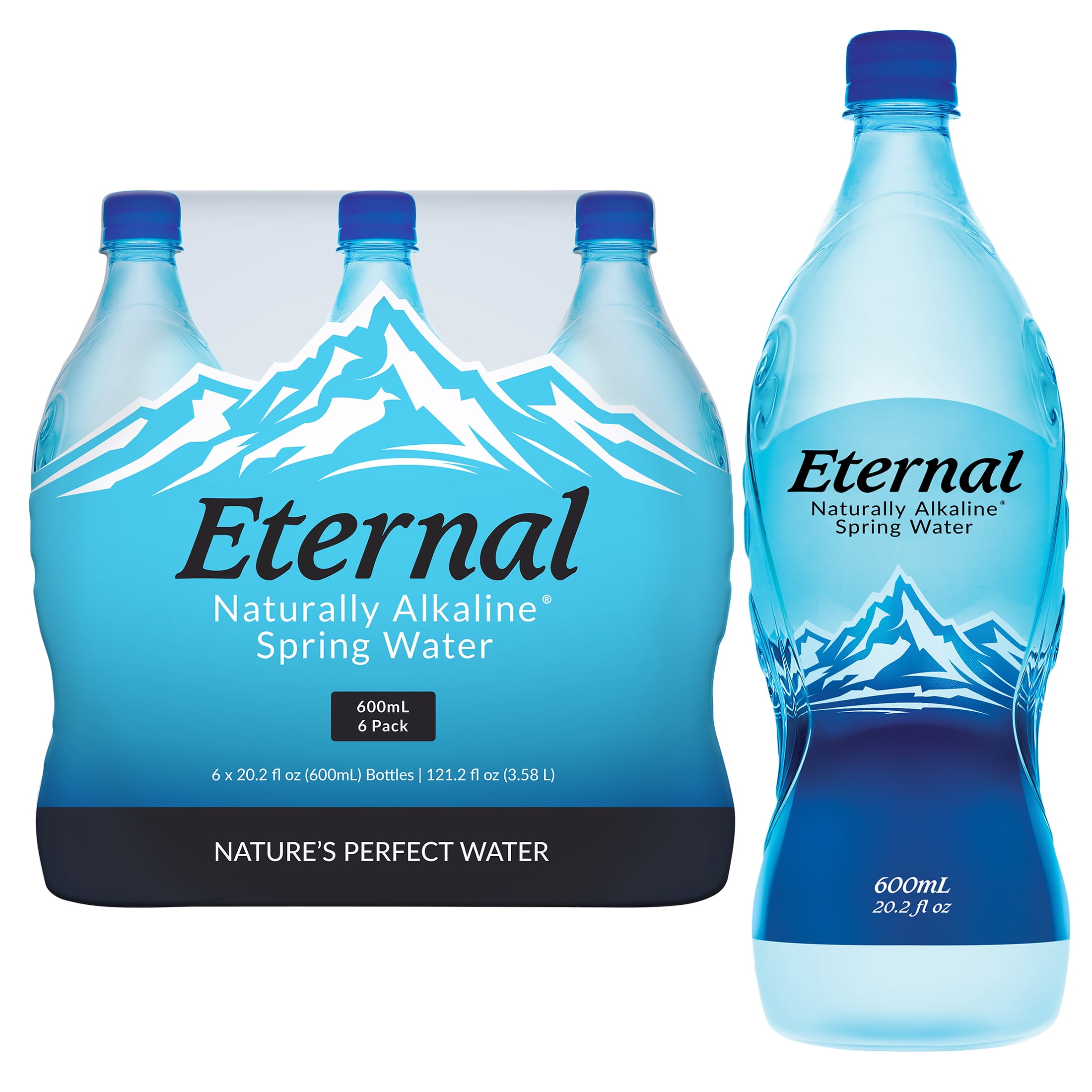 Eternal Naturally Alkaline Spring Water 600ml 6 Pack