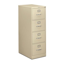 Hon 4 Drawers Vertical Lockable Filing Cabinet Black Walmart Com