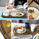 thumbnail image 5 of Juego de 3 Bandejas de Servir Grandes Con Asas - Para Desayuno, Té y Comida - Rectangular Decorativa Anidada, 5 of 9