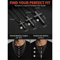 thumbnail image 5 of FaithHeart Black Cross Necklace for Men Waterproof Stainless Steel Box Chain Small Cross Pendant Necklaces Christian Religious Jewelry Gifts for Son Friends Birthday 16", 5 of 7