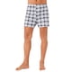 thumbnail image 4 of Pantalones cortos de cuadros para hombres con cinturilla elástica clásica Inspire Chic para el Día del Padre 30 Negro Blanco, 4 of 6