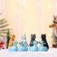 thumbnail image 4 of Figuras de gatitos en miniatura Cake Topper DIY Crafts Blue + Pink + Baoblaze Gato muñeca juguetes, 4 of 8
