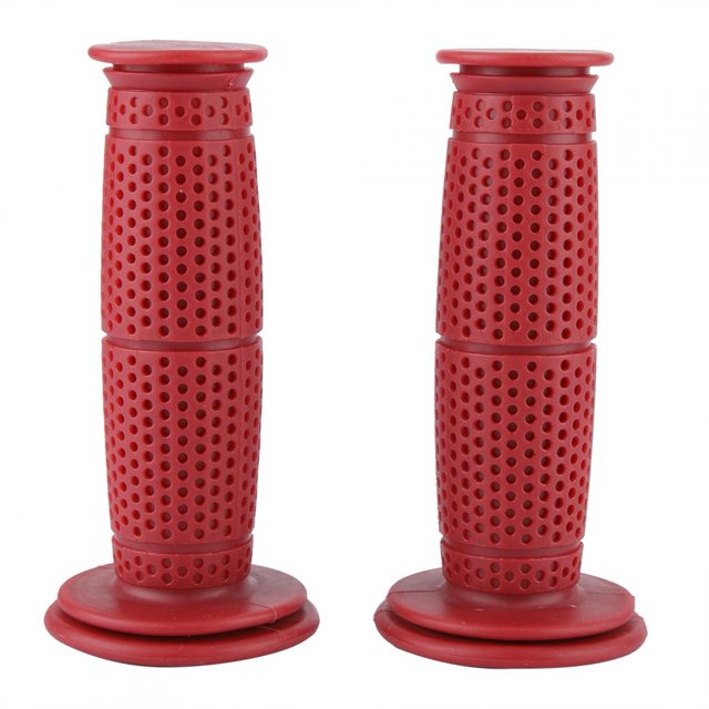 2 piezas de 22 mm de TPU para manillar de bicicleta de motocicleta, accesorios de empuñaduras (rojo)