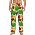 thumbnail image 2 of Lsque Vegetable Print Men's Pajama Pants, Lounge Pant - Comfortable Home Wear,Elastic Waistband, Stylish Design-Medium, 2 of 9
