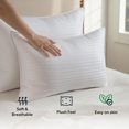 thumbnail image 6 of Virtu Twin XL Comforter Set with Down Alternative Pillows and Pillow Shams, 7pc Bed in a Bag, Pleated Bedding Comforter Sets with Sheets, Gray Purple, 6 of 8