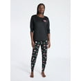 thumbnail image 2 of Joyspun Women's Dreamy Soft Collection Long Sleeve Sleep Top and Joggers Pajamas Set, 2-Piece, Sizes XS-3X, 2 of 5
