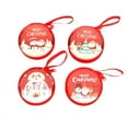 thumbnail image 1 of 4PCS Christmas Portable Money Coin Holder with Keychain Tree Ornament for Children Kids Random Pattern, 1 of 5