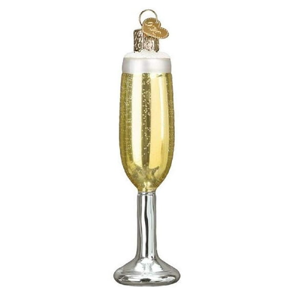 Old World Christmas Champagne Flute Blown Glass 2020 Unique Christmas Ornaments for Christmas Tree Decorations
