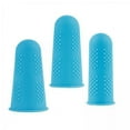 thumbnail image 1 of koolsoo 2x3x Housse de Doigt Isolante en Silicone Robuste Résistante à la Découpe pour Cuisine Housse de Doigt Protecteur de Pouce pour Sculpter Doigt Lits de Pouce, Bleu, 3 Pcs, 1 of 9