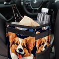 thumbnail image 6 of Corgi Foldable Car Trash Can with Lid - Leak-proof Hanging Storage Bag for Car - Trash Can for Car, 6 of 6