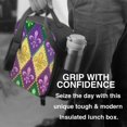 thumbnail image 6 of Bingfone Mardi Gras4 Reusable Insulated Lunch Bag Cooler for Work School Picnic or Travel, 6 of 9