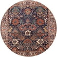 thumbnail image 1 of Ahgly Company Machine Washable Indoor Round Industrial Modern Camel Brown Area Rugs, 6' Round, 1 of 7