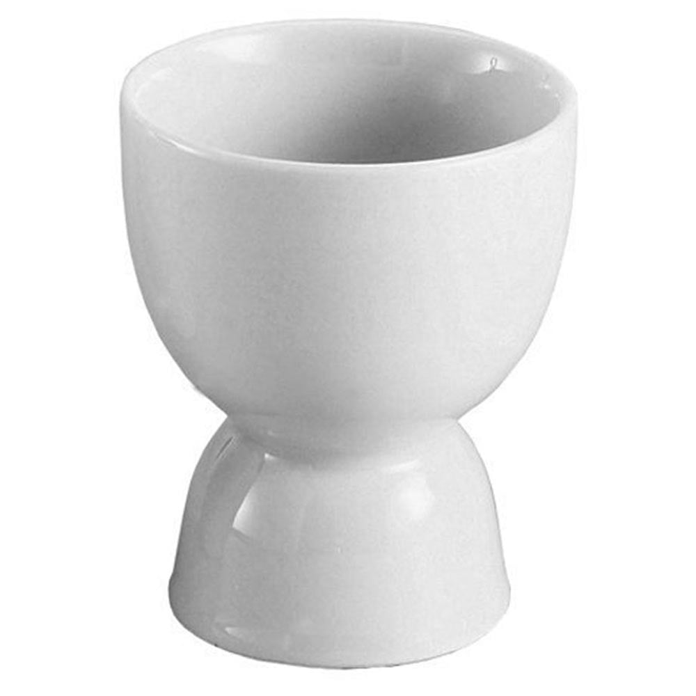 Hic 400220 Double Egg Cup Porcelain, 3-1/4