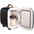 thumbnail image 1 of VEVOR Mini Réfrigérateur, 4 Litres/6 Canettes Petit Réfrigérateur pour Boissons Soins de la Peau & Cosmétiques, Refroidisseur & Réchauffeur AC/DC, Réfrigérateur Portable Silencieux pour Chambre Bureau Dortoir Voiture Voyage, Certifié ETL, Noir, 1 of 9