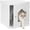 White, variant on Cat Litter Box Furniture Hidden, Enclosed Cat Litter Box with Vent Holes, Indoor Cat Box Cabinet, Wooden Cat Washroom, End Table, Nightstand (Brown)