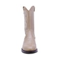 thumbnail image 3 of BOTAS COQUETA NIÑA DE PIEL COLOR BEIGE MIRTA CON DISEÑO WESTERN Y BORDADO CONTRASTANTE, 3 of 6