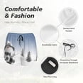 thumbnail image 6 of Fotbe Snowman And Christmas Tree Womens High Waist Running Shorts Athletic Workout Quick Dry Shorts for Women with Pockets Gym Yoga Summer Shorts-Small, 6 of 9