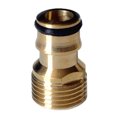 thumbnail image 2 of Conector de Grifo de Manguera de Latón Tubería de Agua de Jardín Roscada Accesorios de Adaptador Boquilla de Rociador 20 mm OD x 41 mm L Sharpla Conector de grifo de latón de manguera, 2 of 5