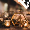 thumbnail image 3 of Hexagon Shape Table Numbers For Your Event, Reflective Surface Adds A Modern Finishing Touch To Weddings, Parties, Restaurants (20 Pieces), 3 of 5
