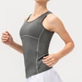 thumbnail image 2 of Women's Solid Color Yoga Vest Sports Quick Drying Vest, 2 of 4