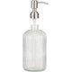 thumbnail image 2 of Dispensador de jabón de vidrio, diseño elegante para cocina o baño, mayor capacidad 400 ml, saludable, seguro y reutilizable, color transparente, 2 of 5