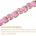 thumbnail image 4 of Correa de cadena plana Unique Bargains 47 Cuero Hierro Monedero Reemplazo Accesorios Rosa, 4 of 6
