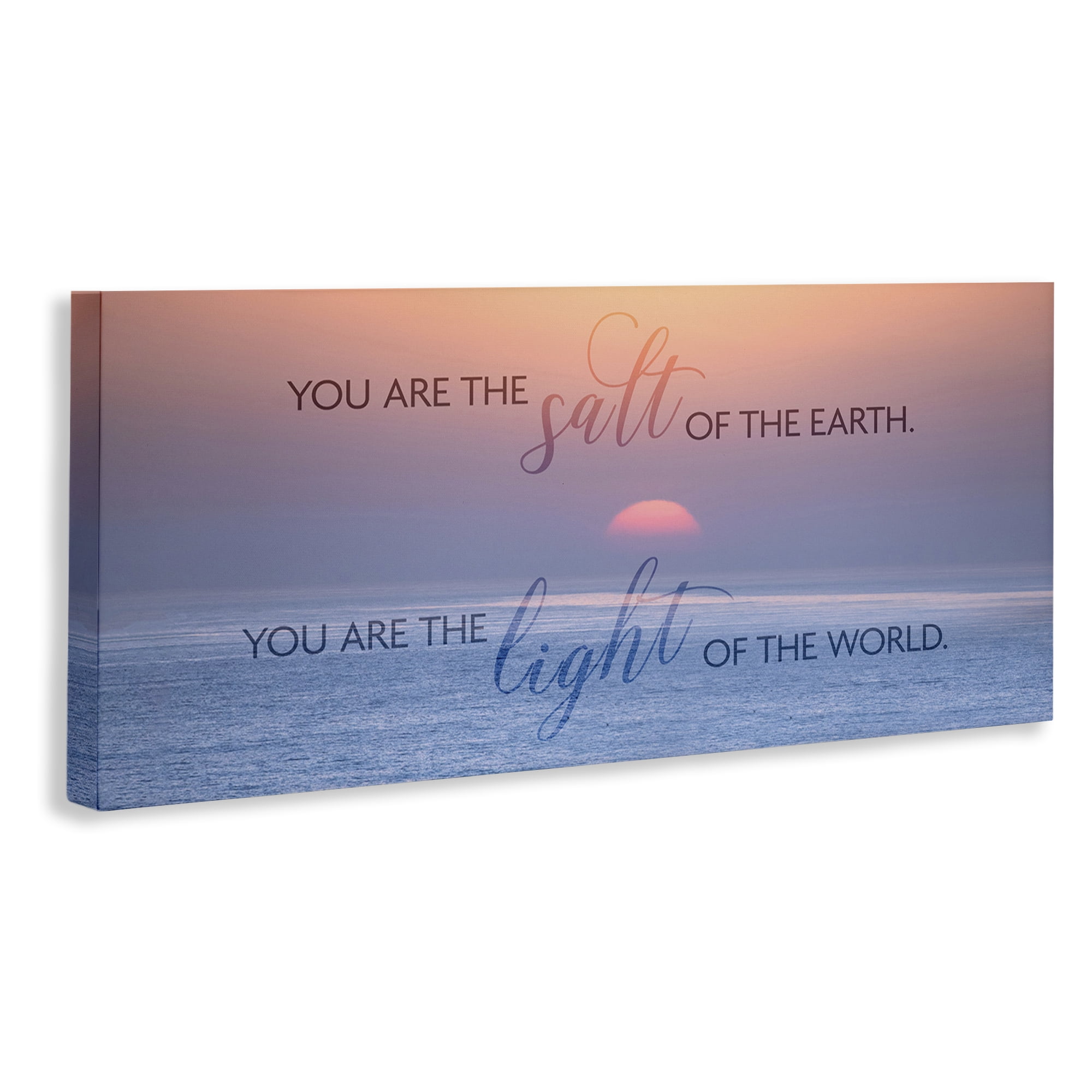 Stupell Industries Light Of The World Landscape Painting Gallery Wrapped Canvas Art Print Wall Art, 30 x 13