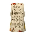 thumbnail image 5 of Gaeub Thanksgiving With A Grateful Heart Men's Athletic Tank Top, Workout Sleeveless Shirts, Running Tank Tops for Gym, Running, Training - Medium, 5 of 9