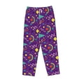 thumbnail image 4 of Xecao Retro 80s Style Women's Straight Lounge Pajama Pants: The Epitome of Relaxed Sleepwear, 4 of 9