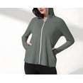 thumbnail image 6 of yillto Women's Sun Protection Hoodie Lightweight Athletic Jacket Full Zip Long Sleeve with Pockets Hiking, 6 of 7