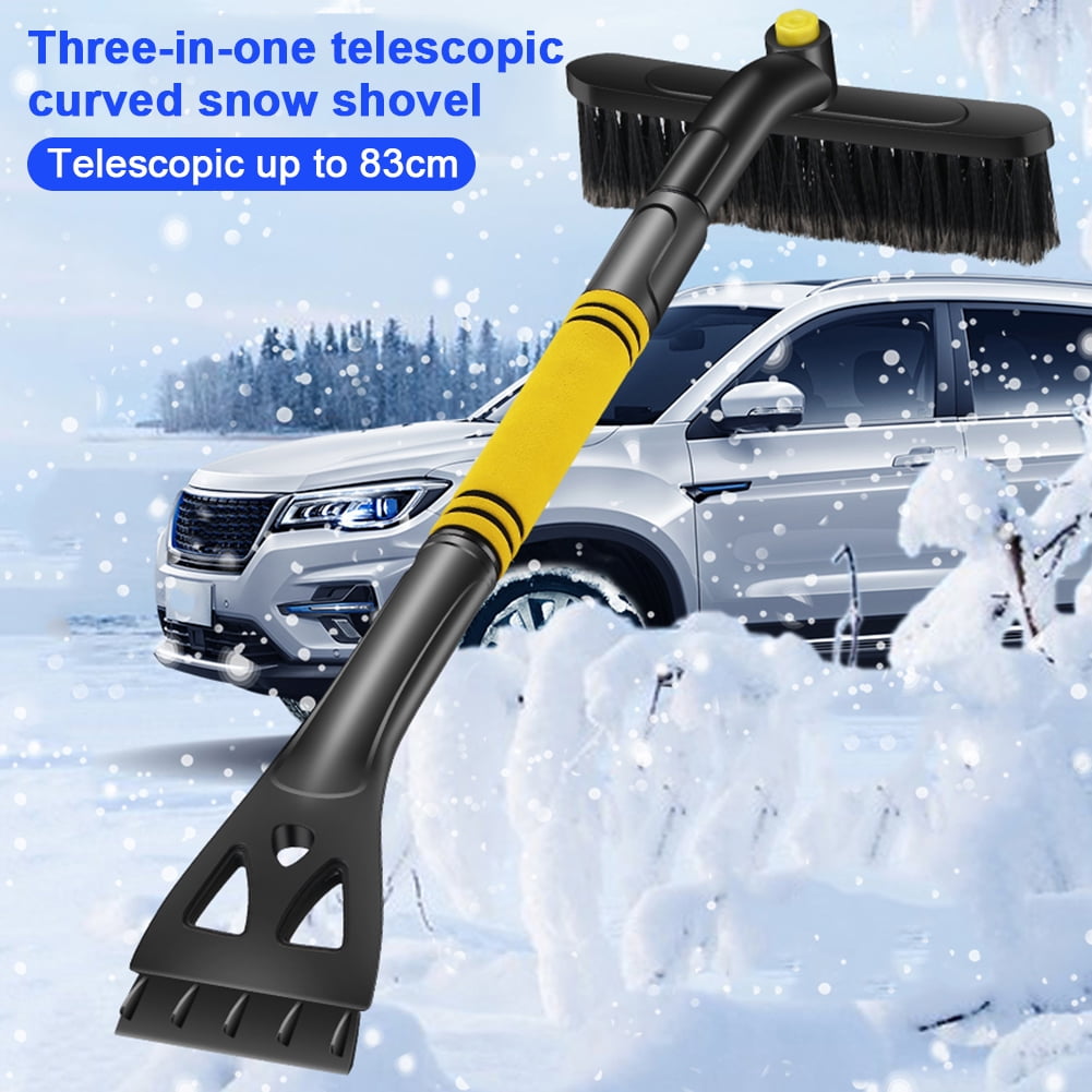 A Extendable Telescoping Snow Brush 2-in-1 Retractable Ice Scraper Multifunctional Snow Shovel Tool for Car Windshield Cleaning & Winter Deicing A Extendable Telescoping Snow Brush 2-in-1 Retractable Ice Scraper Multifunctional Snow Shovel Tool for Car Windshield Cleaning & Winter Deicing