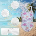thumbnail image 6 of Uorisanigo Purple Sea Turtle One Piece Bathing Suits for Girls Cross Shoulder Strap Outdoor Beach Swimsuit Quick Dry Pool Party Swimwear, Size 13-14, 6 of 7