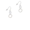 thumbnail image 2 of Delight Jewelry Silvertone Medium Karma Ring Silvertone Leaf French Earrings, 2 of 5