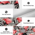thumbnail image 5 of Red Flamingo Outdoor Rug 5x7 Ft, Non Slip Washable Area Rug, Summer Tropical Plants Leaves Botanical Black Patio Rugs Carpet Runner, Large Floor Mat for Indoor/Outdoor Deck Porch Camping, 5 of 8