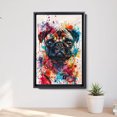 thumbnail image 5 of Pug Dog Poster Wall Art for Bedroom Living Room Funny Graffiti Dog Picture Cool Dog Decor Wall Art, 5 of 6