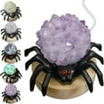 thumbnail image 1 of Glowing Decorative Amethyst Lamp Night Light With Wooden Base Lamp Gothic Home Porch Kids Plug in Night Light Battery Powe Motion Lights Star Projector Night Light, 1 of 3