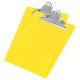 thumbnail image 1 of Portapapeles Duro Tablero Grande Capacidad Clip 8,9x12,6 Pulgadas A5 Carta Tamaño Poliestireno para Aula Oficina Arte, Amarillo Paquete de 2, 1 of 6