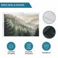 thumbnail image 6 of Foggy Forest Watercolor Tree Placemats Set of 4,Wipeable Washable Table Mats for Dining Tables, Abstract Watercolor Landscape Place Mats for Kitchen Event Party Tabletop Decor, 6 of 9