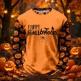 thumbnail image 2 of Zylarhe Kids Halloween Sweatshirts Halloween Theme Kids Sweatshirt Cozy Long Sleeve Orange 4-5 Years, 2 of 4