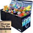 thumbnail image 1 of Caja de almacenamiento de juguetes Pandabode XL con bolsillos 91 x 41 x 30 cm, 1 of 5