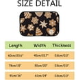 thumbnail image 3 of Floor Door Mats Bath Rugs Christmas Ginger Cookies Bathroom Carpet Non-Slip Absorbent for Entryway Indoor 36x24in Carpet Runner, 3 of 7